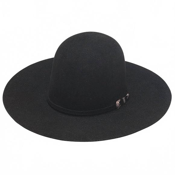 NEW TWISTER COWBOY HATS men's 6x open crown hat in black